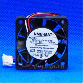 1604KL-04W-B39 ,Quạt NMB-MAT 12VDC 0.09A, kích thước 40×40×10mm