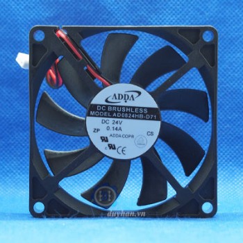 Quạt tản nhiệt AD0824HB-D71, 24VDC, 0.14A