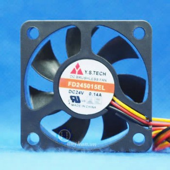 FD245015EL, Quạt tản nhiệt FD245015EL, 24VDC, 0.14A